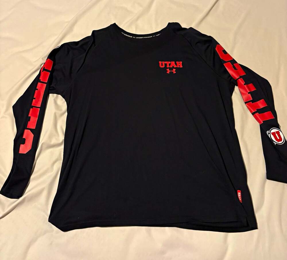 Under Armour Utah Utes Authentic Team Issued Long Sleeve Shirt 3XL